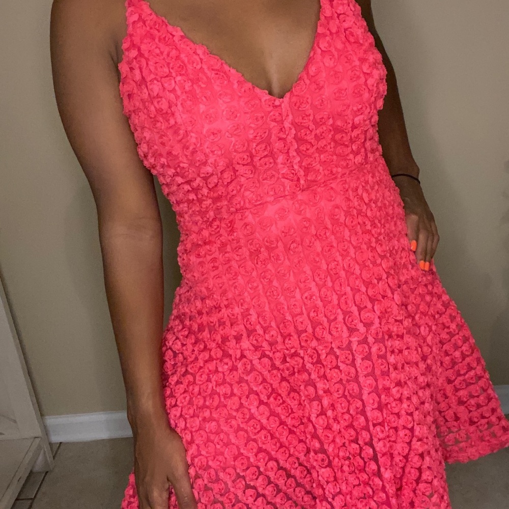 Hot Pink Sleeveless Dress